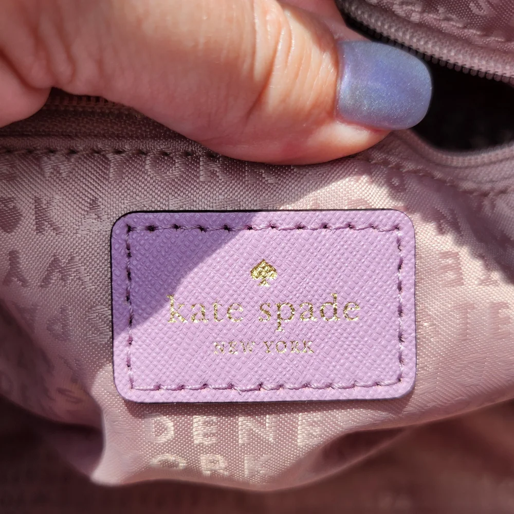 Kate Spade Purple Satchel Bag and Wallet ** SET OF 2! ** - Picture 6 of 11